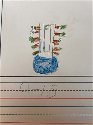 a student's drawing of propogation tree