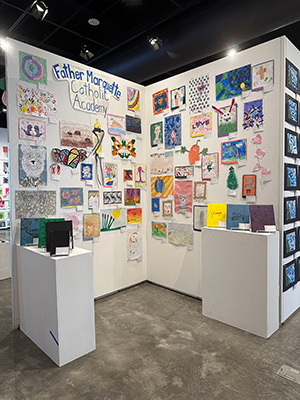 Father Marquette students' artwork display 