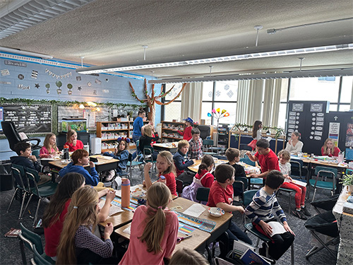 Classroom full of students
