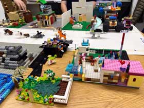city built from legos