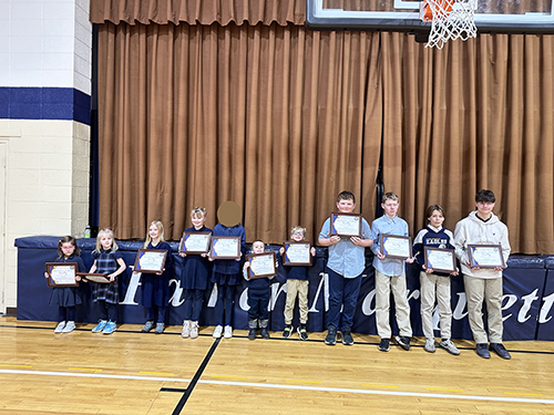 Student Virtue Award Winners for March 2025
