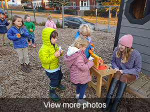 View more photos of Pre-K students at a pumpkin patch