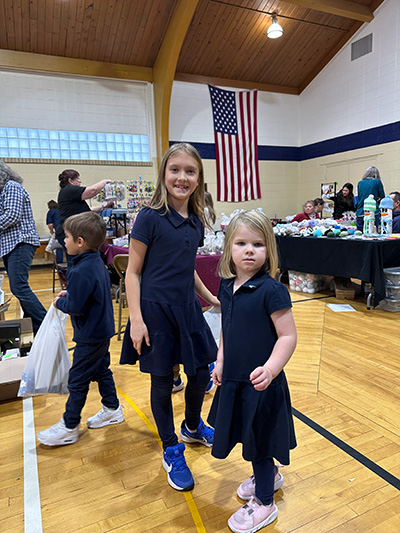 Two girls at the workshop